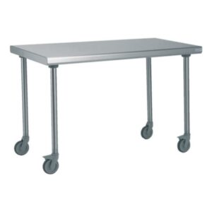 Table inox - Largeur M (L=810-1210mm) - Sur Roulettes Inconnue - TBLLMP700Roul occasion reconditionné